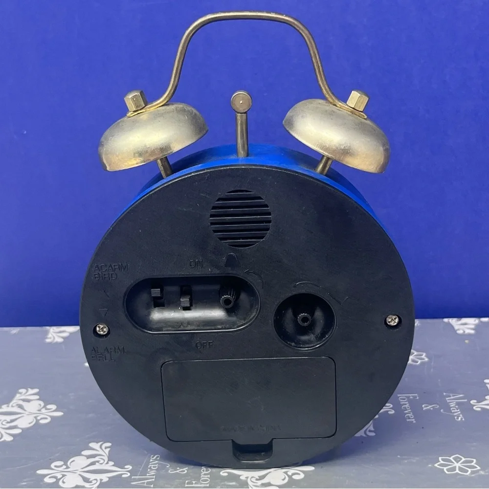 Blue Jay Twin Bell Alarm Clock Retro